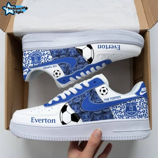 Premium Everton EPL Air Force 1 Shoes Sneaker (Toffees Edition)