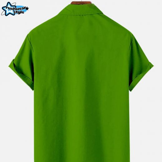 Merry Grinches Christmas Men’s Short Sleeve Casual Shirt – Holiday Edition