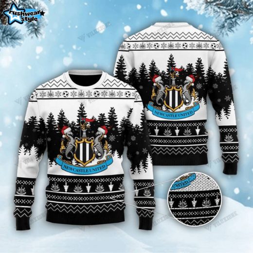 Newcastle United FC Christmas 3D Ugly Sweater Xmas 01 – Football Fan Gift