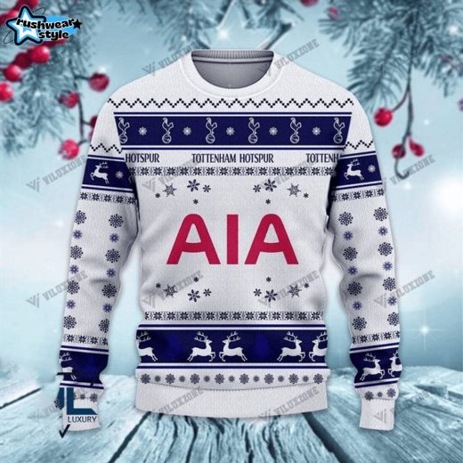 Tottenham Hotspur Christmas 3D Knitted Sweater – Official Spurs Holiday Sweater