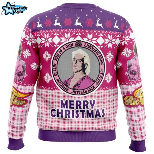 Legendary Ric Flair WWE Ugly Christmas Sweater – WWE Wrestling Legend Holiday Sweater