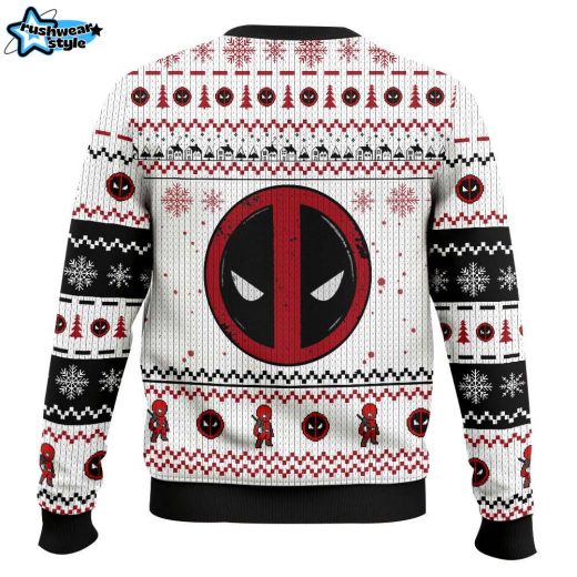 Marvel Jesus Deadpool Ugly Sweater – Marvel Comics Superhero Holiday Sweater