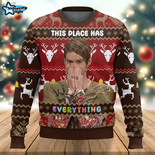 Saturday Night Live Stefon Ugly Sweater – Comedy TV Show Holiday Sweater