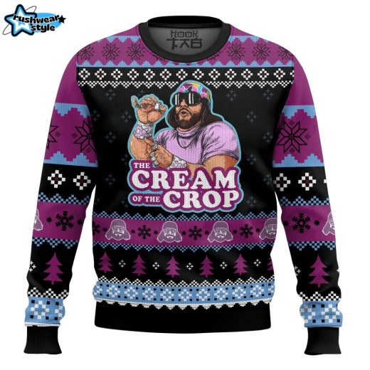 The Cream Of The Crop Macho Man Ugly Sweater – WWE Macho Man Randy Savage Christmas Sweater