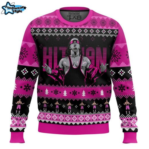 The Hitman Bret Hart Ugly Sweater – WWE Wrestling Legend Holiday Sweater