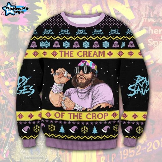 WWE Macho Man Randy Savage Ugly Christmas Sweater – Wrestling Icon Holiday Sweater