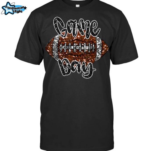 Game Day Football Bling Bling Sports Lover Team Spirit Women’s Trendy T-Shirt