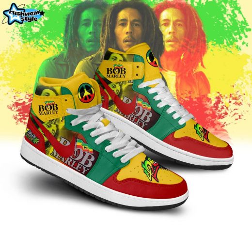 Bob Marley Premium AF1 Sneaker Boots – Reggae Legend Collection