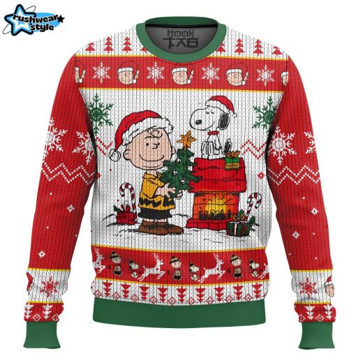 Charlie Brown and Snoopy Ugly Sweater – Classic Peanuts Christmas Sweater