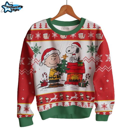 Charlie Brown and Snoopy Ugly Sweater – Classic Peanuts Christmas Sweater