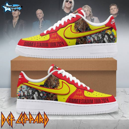 Def Leppard Premium AF1 Sneaker – Vintage Rock Band Shoes