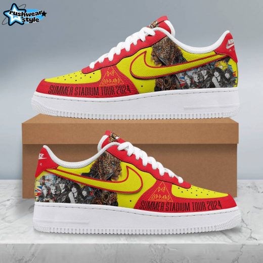 Def Leppard Premium AF1 Sneaker – Vintage Rock Band Shoes