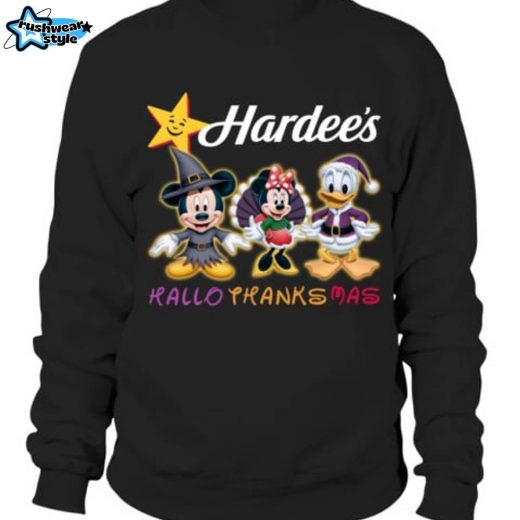 Hardees HalloThanksMas Unisex Sweatshirt – Funny Holiday Theme