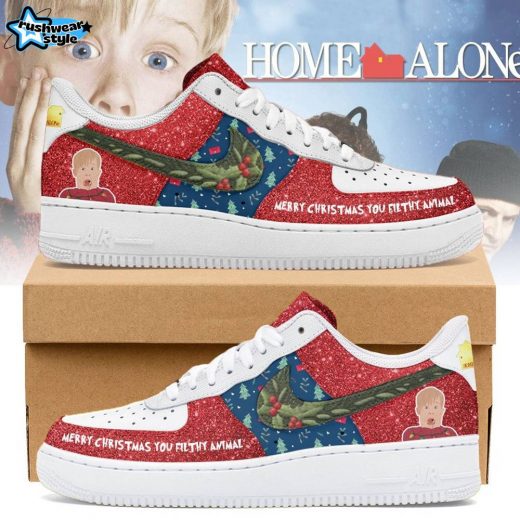 Home Alone AF1 Sneakers – “Merry Christmas You Filthy Animal” Holiday Edition