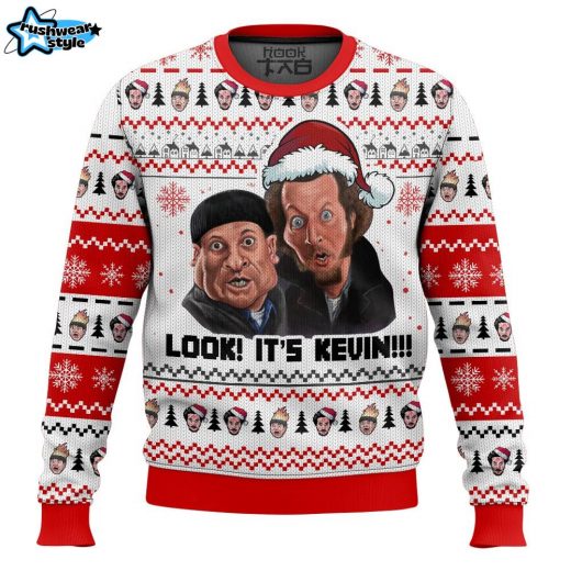 Home Alone “Look! It’s Kevin!!!” Christmas Ugly Sweater – Funny Holiday Movie Sweater