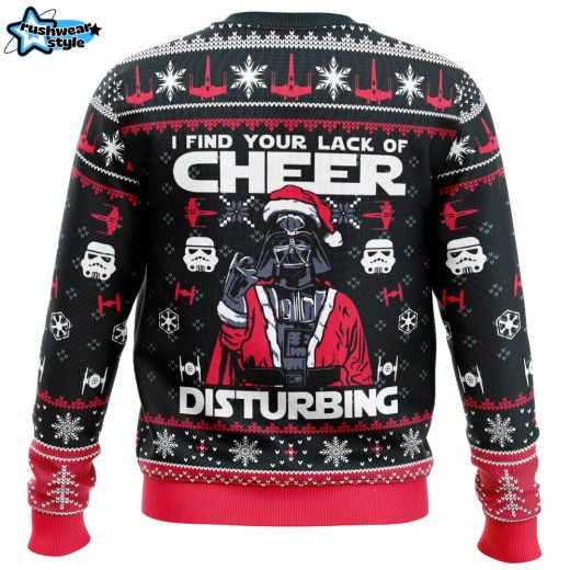 I Find Your Lack of Cheer Star Wars Ugly Christmas Sweater – Sci-Fi Movie Xmas Sweater