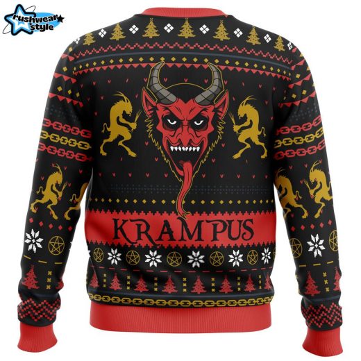 Krampus Krampus Ugly Christmas Sweater – Horror Holiday Sweater