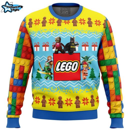 Lego Ugly Christmas Sweater – Funny Block Building Xmas Sweater