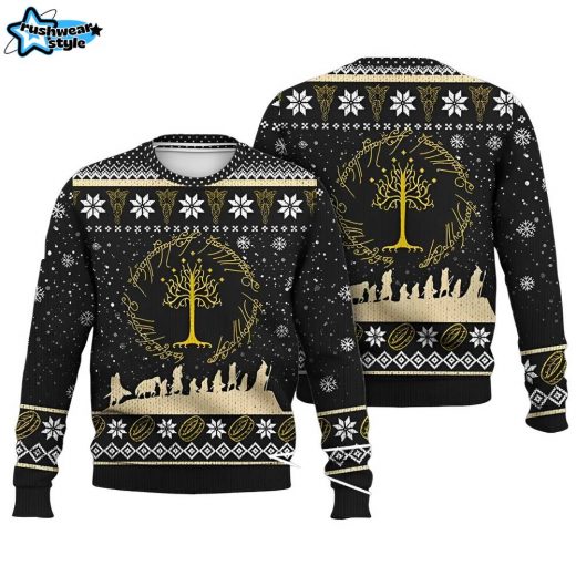 Lord of the Rings Ugly Christmas Sweater – Fantasy Movie Xmas Sweater