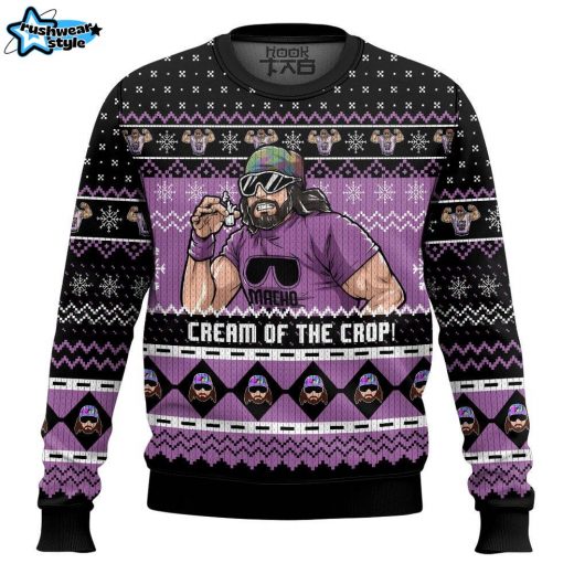 Macho Man Ugly Christmas Sweater – Wrestling Legend Holiday Sweater