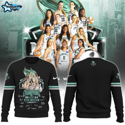 New York Liberty 2024 WNBA Finals Champions Sweatshirt | Black Edition – Basketball Fan Gear, Championship Apparel