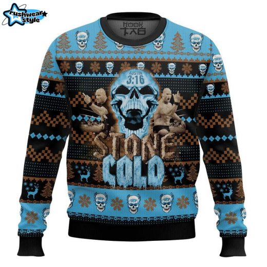 Stone Cold Ugly Christmas Sweater – WWE Legend Holiday Sweater