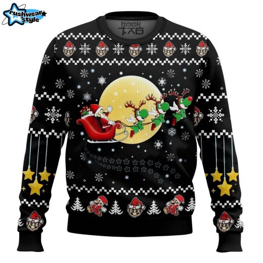 Super Mario Ugly Christmas Sweater – Classic Nintendo Holiday Sweater