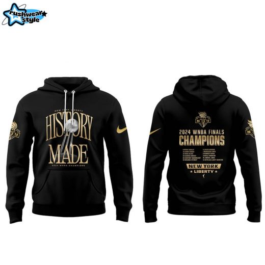 New York Liberty 2024 WNBA Finals Champions Hoodie | Gold Edition – Limited Edition, WNBA Finals Champions Apparel