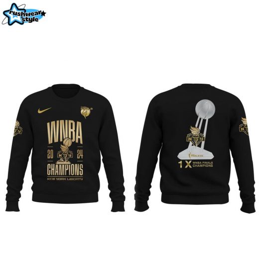 New York Liberty 2024 WNBA Finals Champions Sweatshirt | Gold Edition V2 – WNBA Finals Collector’s Item, Premium Fan Apparel