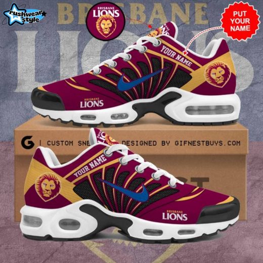 Personalized Brisbane Lions Air Max Shoes – AFL Team Fan Sneakers