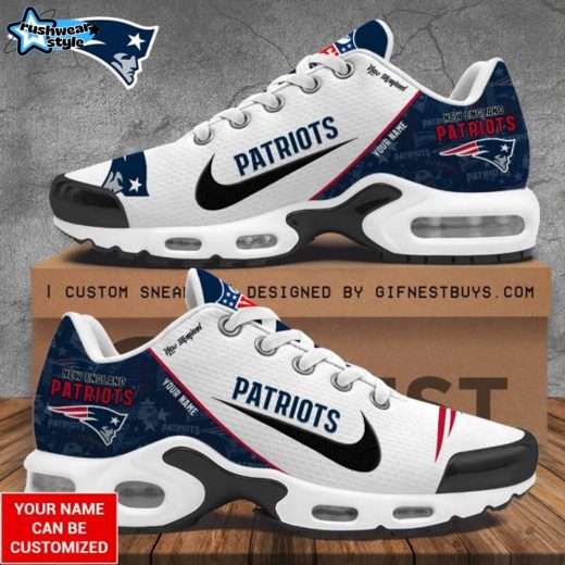 Personalized New England Patriots Air Max Shoes – NFL Team Fan Sneakers