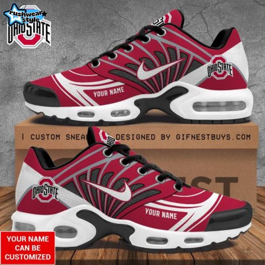 Personalized Ohio State Buckeyes Football Air Max Shoes – Custom College Team Footwear