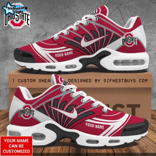 Personalized Ohio State Buckeyes Football Air Max Shoes – Custom College Team Footwear