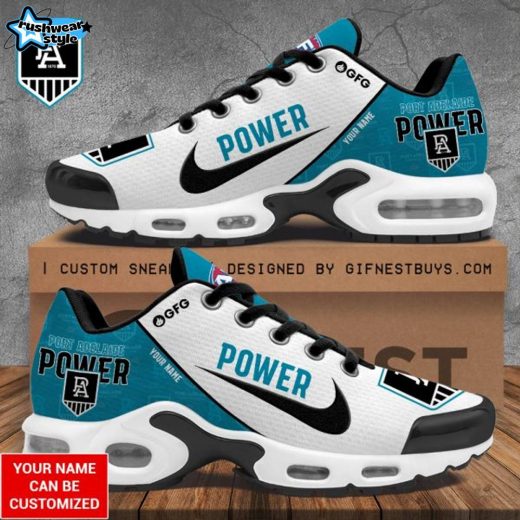 Personalized Port Adelaide FC Air Max Shoes – Custom AFL Team Sneakers