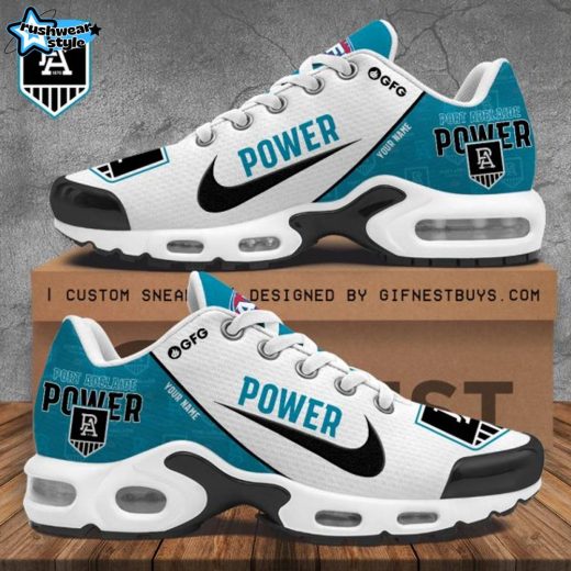 Personalized Port Adelaide FC Air Max Shoes – Custom AFL Team Sneakers