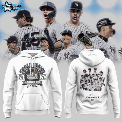 ALCS Champion New York Yankees Hoodie Apparel – White | American League Champions 2024