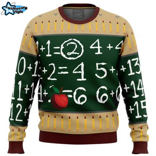 Adam Francis Teachers Pet Dead by Daylight Ugly Christmas Sweater Funny Holiday Design