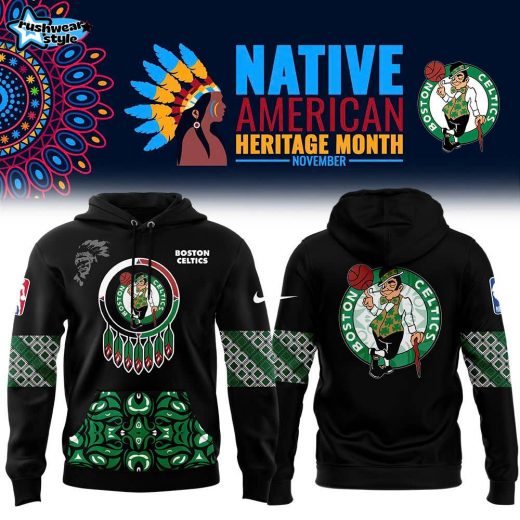 Boston Celtics NBA 2024 Native American Heritage Month Premium Limited Hoodie