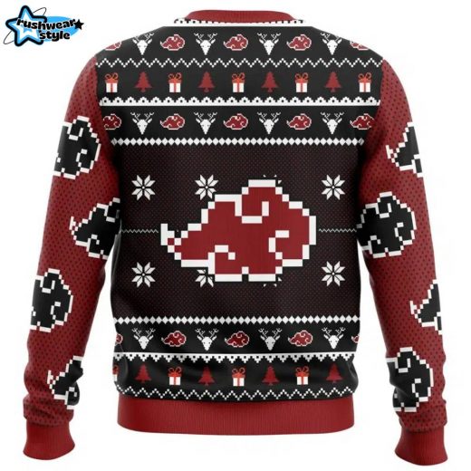 Chibi Akatsuki V2 Shippuden Ugly Christmas Sweater Naruto Anime Apparel