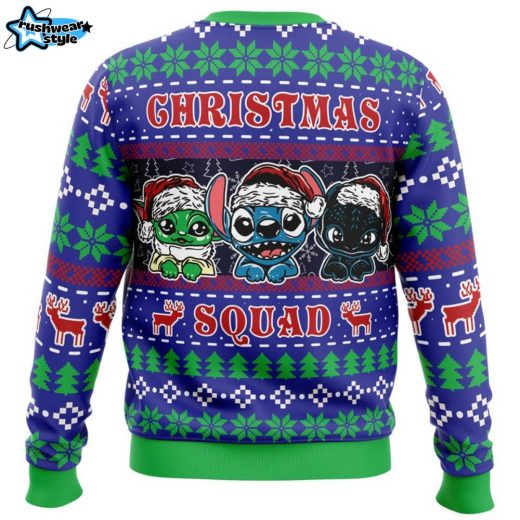 Christmas Squad Pop Culture Ugly Christmas Sweater Holiday Team Gift