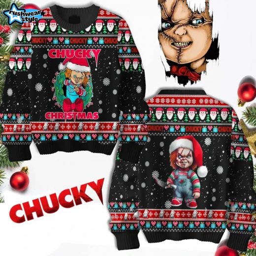 Chucky Christmas Sweater Horror Movie Holiday Outfit