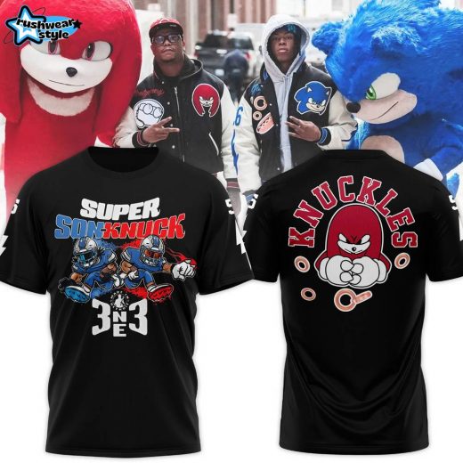 Detroit Lions Sonic & Knuckles Premium Limited Tee