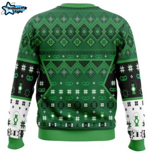 Green Lantern DC Comics Ugly Christmas Sweater Superhero Fans Apparel