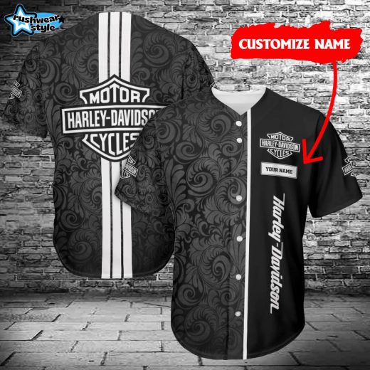 Harley Davidson Custom Baseball Jersey