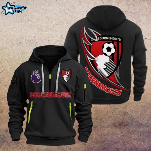 A.F.C. Bournemouth DMHT1065 Zip Hoodie – Bournemouth Supporter Hoodie