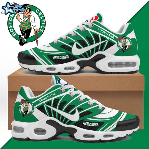 Boston Celtics Air Max Plus Sport Custom Sneakers – Basketball Team Custom Shoes