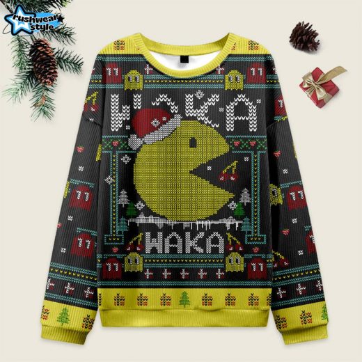 Christmas Arcade Ugly Christmas Sweater – Retro Gaming Holiday Style