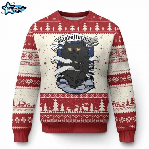 Icelandic Yule Cat Ugly Christmas Sweater – Jolakotturinn Holiday Style