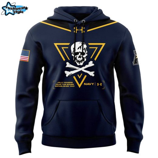 Jolly Rogers Navy Midshipmen football 2024 Hoodie