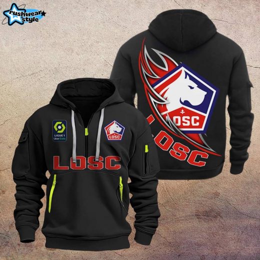 LOSC DMHT1192 Zip Hoodie – Lille OSC Supporter Hoodie